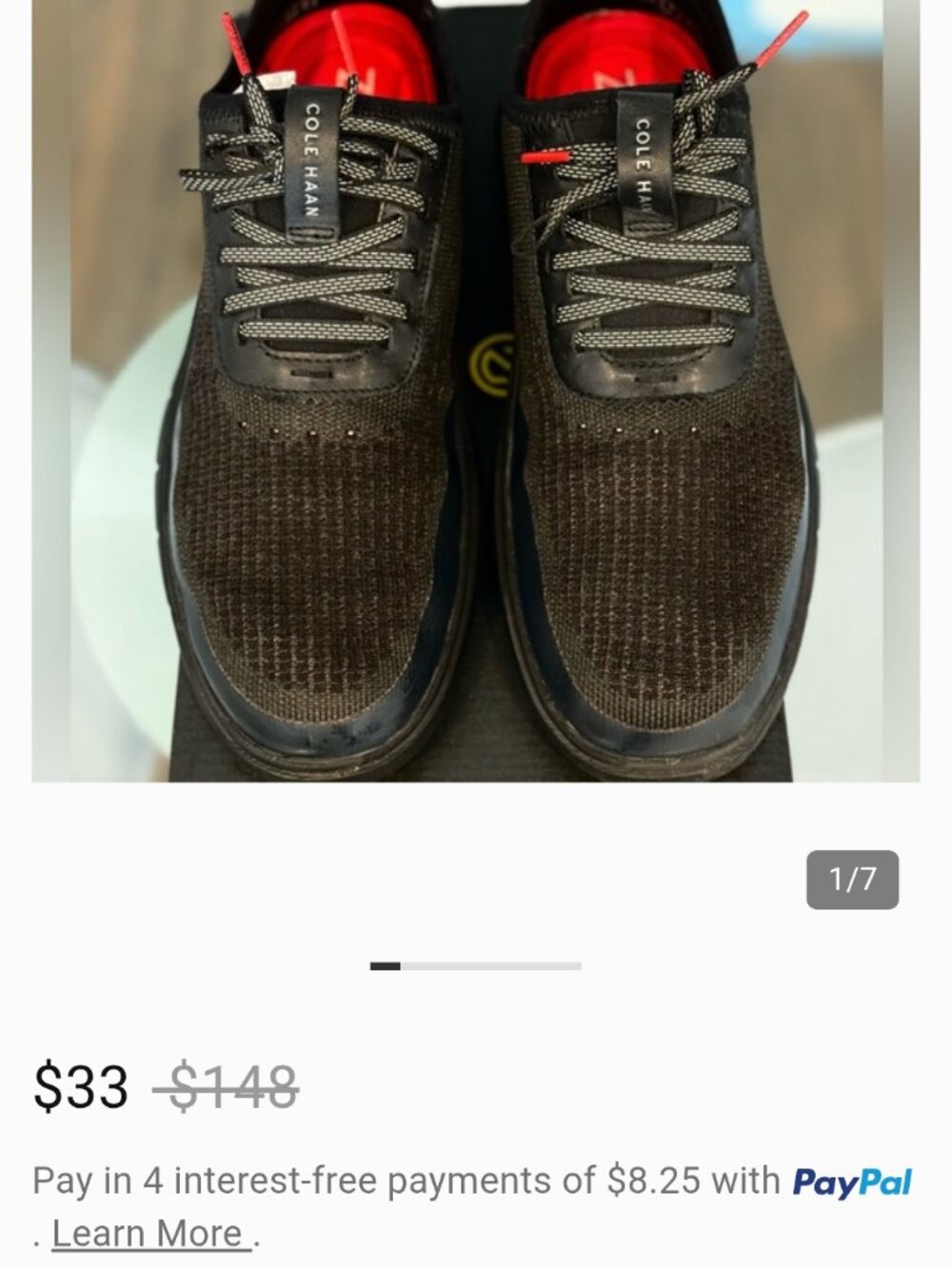 Cole Haan Generation ZERØGRAND Stitchlite Water-Resistant model in the "Black St